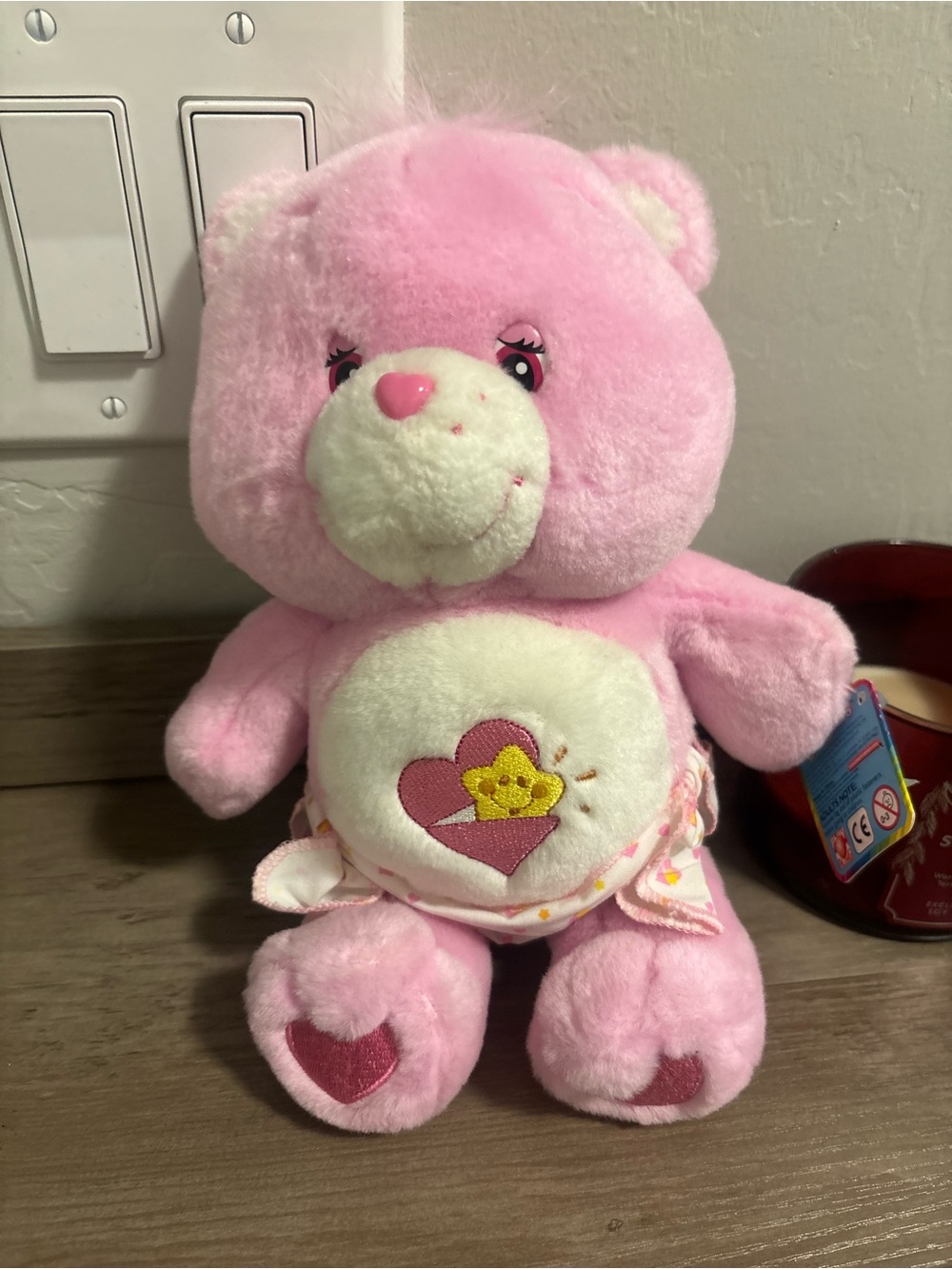 Care Bears Pink Heart-Belly Plush Bear